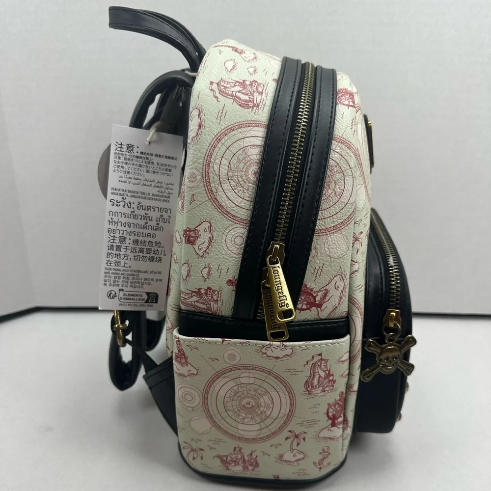 Disney Parks Loungefly Mini Backpack - Pirates Of The Caribbean Skull